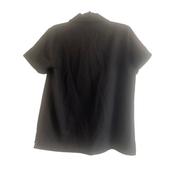 ✨Figs Nala Shortsleeve Black Sz Medium ScrubPolo✨ - Picture 4 of 10